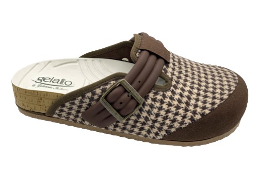 Gelattto Woodstock Soft 2.0 Uomo fantasia pied de poule marrone - punta chiusa - misura 44/45